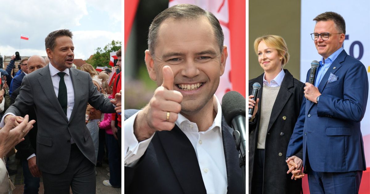 Trzaskowski, Nawrocki i Hołownia na kampanijnym szlaku. Ostatnia prosta