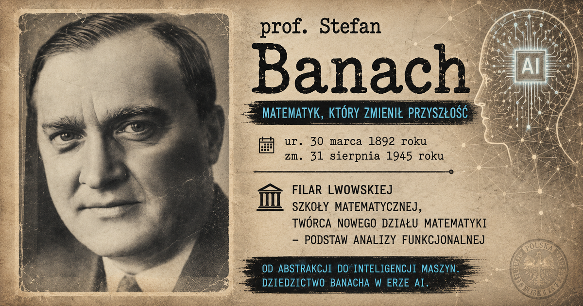 Stefan Banach tworzył AI