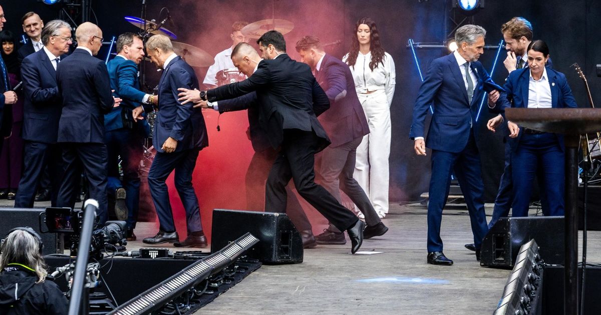 Racą w Tuska. Incydent w Holandii, służby musiały reagować