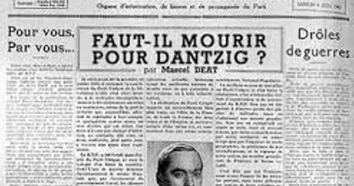 Fautil mourir pour Dantzig? blog Paweł Łęski