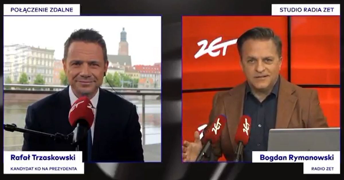 Trzaskowski był w Radiu Zet. Wtedy stało się coś dziwnego