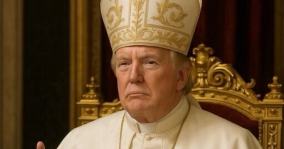 Biały Dom przedstawia: Papież Donald Trump. Grafika podpaliła internautów